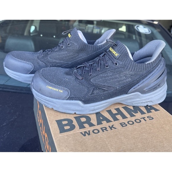 Brahma Other - Brahma Coil On Compton Mens 8.5 Composite Toe Work Shoes Black EUC